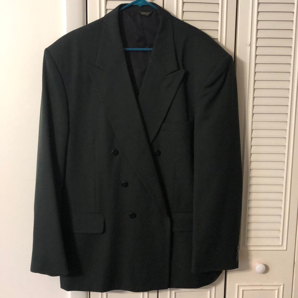 Dark green double-breasted blazer (46R) - Savane